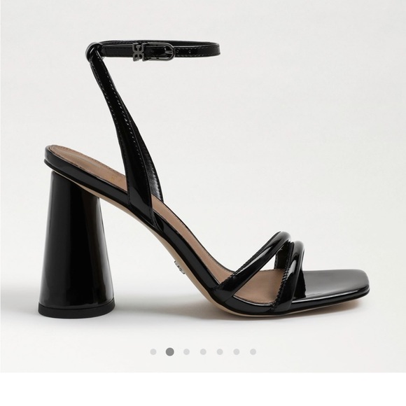 Worn once Sam Edelman Kia Block Sandal Heel (3.5 inch heel) black - Picture 2 of 5